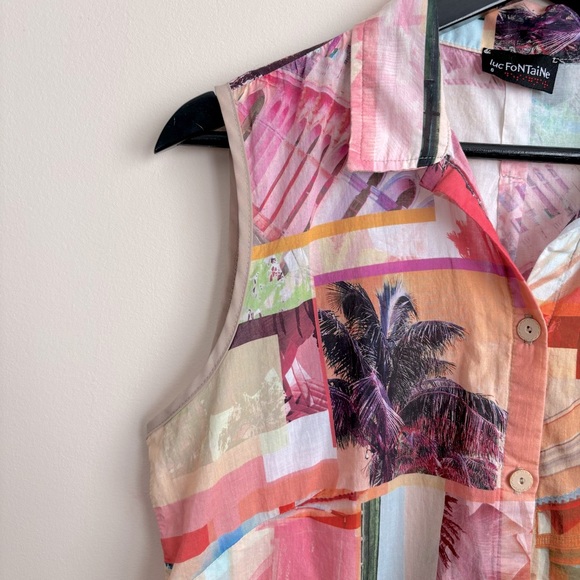 Luc Fontaine sleveless cotton top - Picture 3 of 12